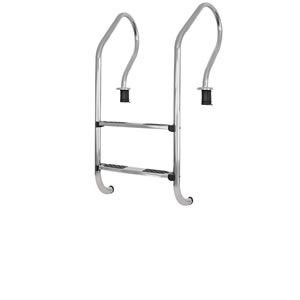 ESCAL. MOD. CONFORT 2 PELDA?OS AC. INOX. C/ANCL